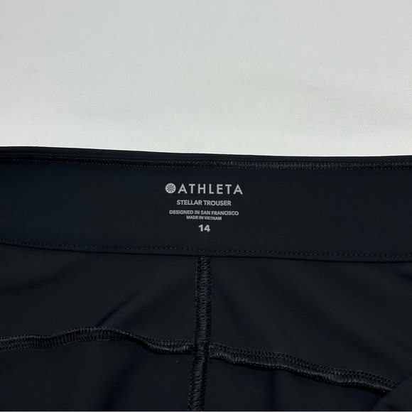 EXC! Athleta "Stellar Trouser" Black Stretch 28" Business Casual Plus Sz 14 Pant - Picture 5 of 12